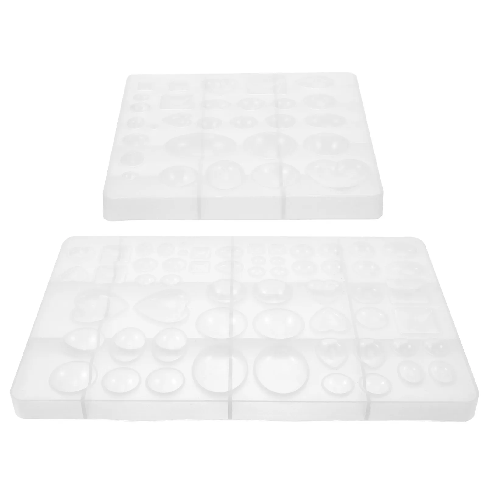 

2 шт. силиконовые гибкие формы для кабошонов из драгоценных камней, для литья ювелирных изделий своими руками, для эпоксидной смолы, для серег и аксессуаров