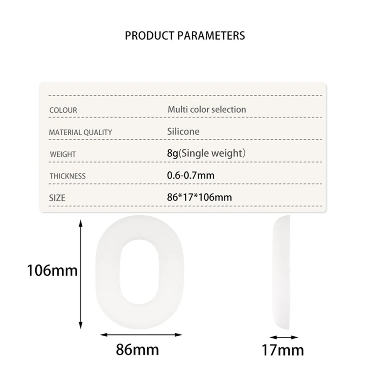 

M85K Ear Cap Cover INZONE H7 Headphone Silicone Protector Ear Pads Wireless Headset Repair Parts B