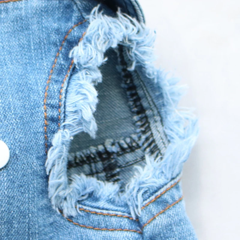 Summer Dog Denim Vest For Small Medium Dogs Puppy Shirt Cat Jeans Vest Harness Pet Clothes Walking Chest Strap with D-Ring