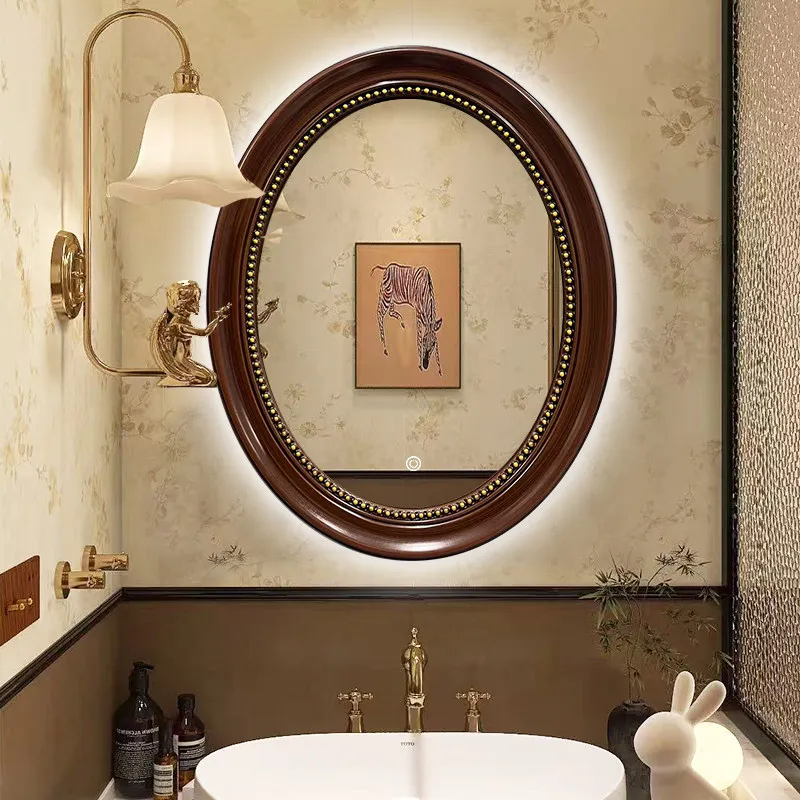Espejo de Estilo Moderno, Espejo de Lujo Nórdico para Tocador, Espejo de Estilo Coreano, Espejo Vintage, Decoración para Sala de Estar