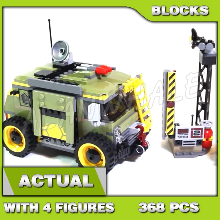 

368pcs Shinobi Turtle Van Takedown Barricade Gate Moveable Arm Roadblock 10276 Building Block Toys Compatible With Model