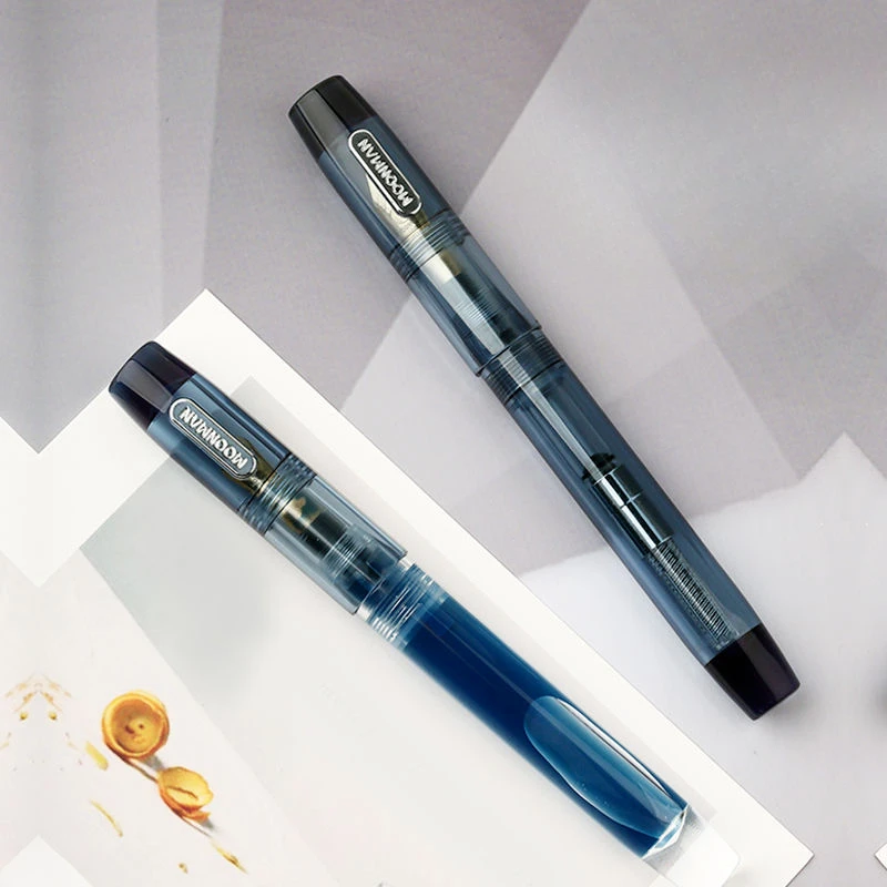 Majohn Moonman C3 Transparent Resin Fountain Pen Nib Classic 0.5mm Ink Pens Authentic Quality Business Student Gift Writing
