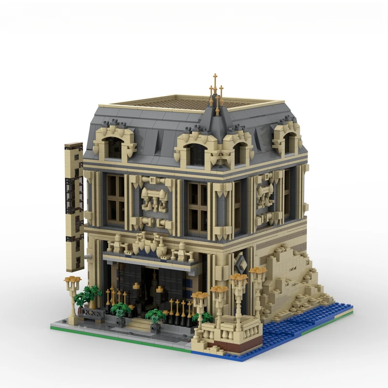 Criativo vista de rua modular o salão modelo arquitetura bloco de construção educação montagem modelo brinquedos presente MOC-10253 big ben