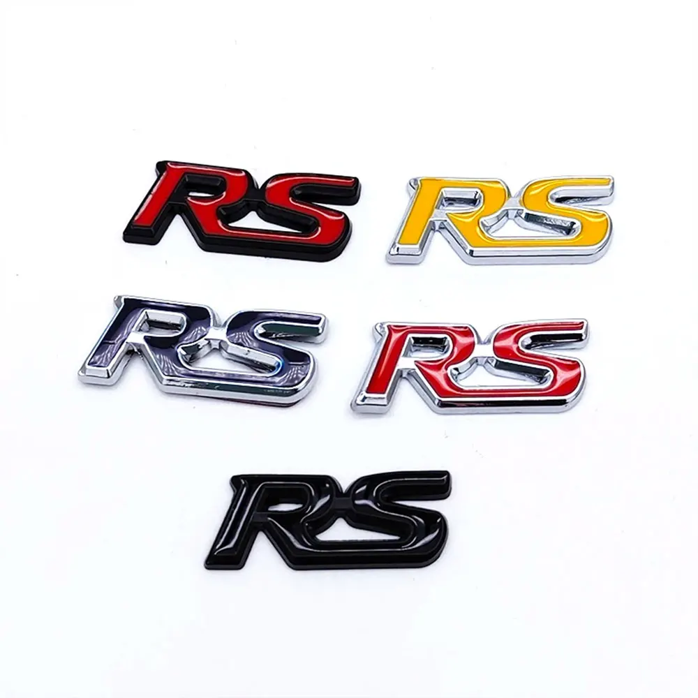 3d metall logo rs lenkrad emblem auto aufkleber für honda rs fit stadt bürgerliches akkord hrv crv jazz odyssey crz vezel abzeichen