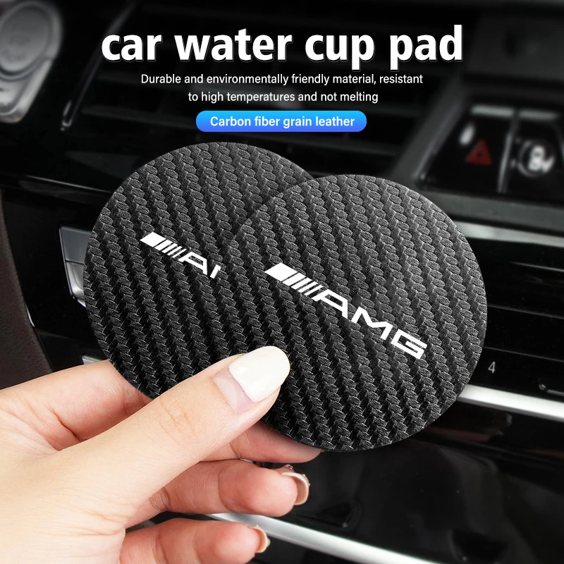 2Pcs Leather Coaste…