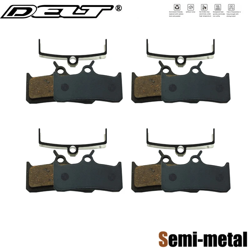 DELT 4 Pair Bicycle Disc Brake Pads,For SHIMANO DEORE,M755,M756,Semi-Metallic,MTB,Mountain,E-BIKE,Part