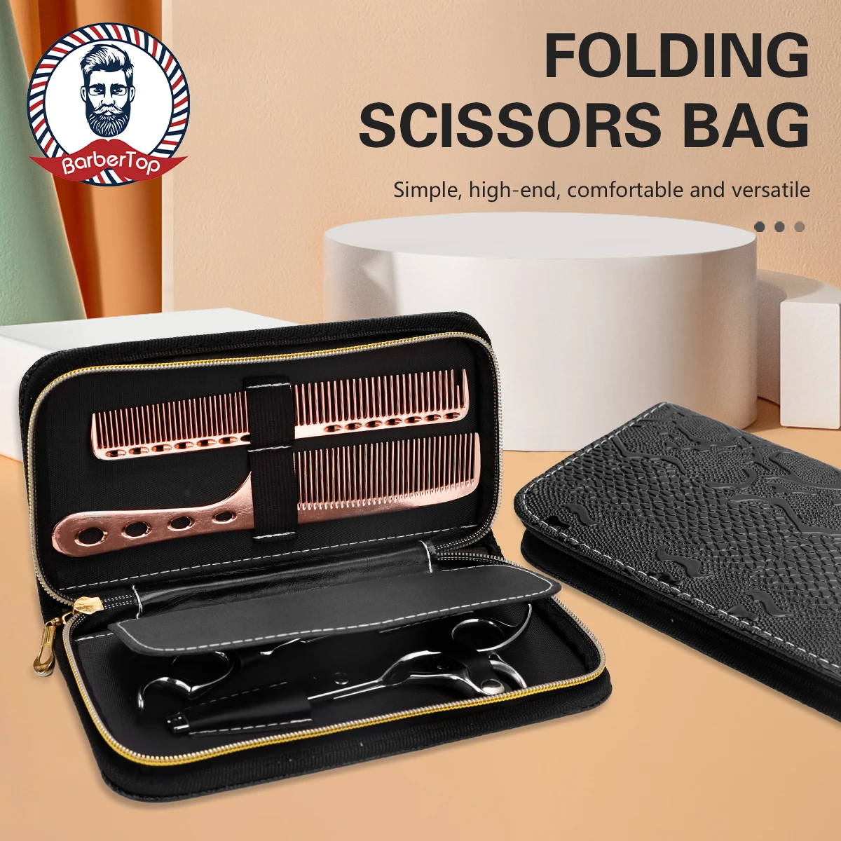 Waterproof Shockproof Hair Scissors Case Bag Crush Resistant Barber Tool Box Non-deformation Styling Equipment Suitcase