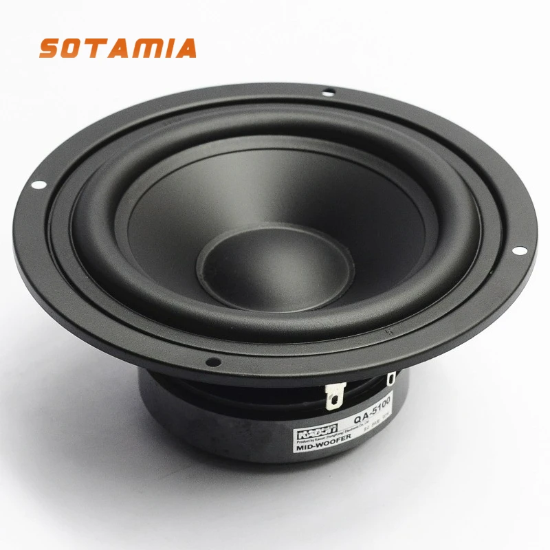 

SOTAMIA 1 шт. 5-дюймовый аудиодинамик среднего баса 8 Ом 90 Вт Fever Grade HIFI книжная полка динамик звук музыка домашний кинотеатр громкоговоритель