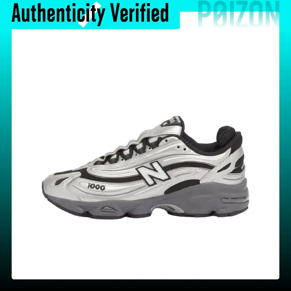 New Balance NB 1000 Low top Casual Shoes Unisex Silver Black M1000EGR