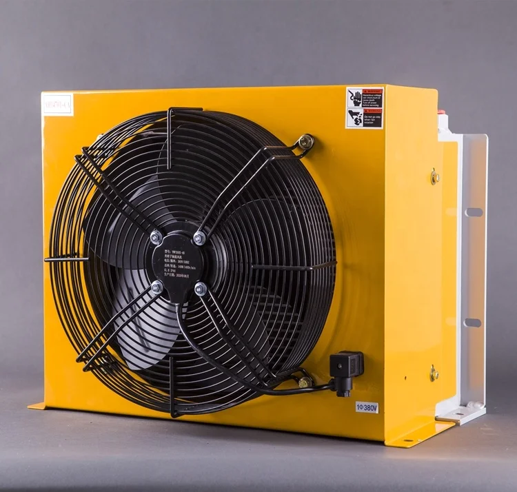 HM Hydraulic Oil Radiator Air-Cooled Hydraulic Oil Radiator AH1470T-200L/min Aluminum Radiator with Fan