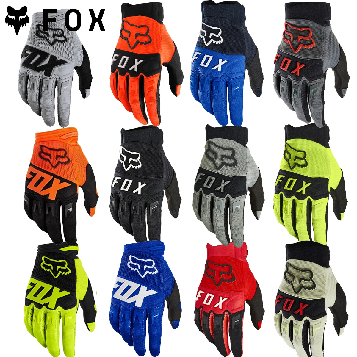 قفازات Fox head DIRTPAW للدراجات النارية ATV UTV DH على الطرق الوعرة MotoCross قفازات ركوب الدراجات للرجال دراجة هوائية جبلية سباق الجبلية للجنسين #1