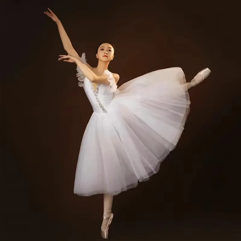 Nieuwe Professionele Ballet Tutu Meisjes Witte Platter Pannenkoek Tutu Ballerina Feestjurk Volwassen Vrouwen Kind Kinderen Ballet Dans Kostuum