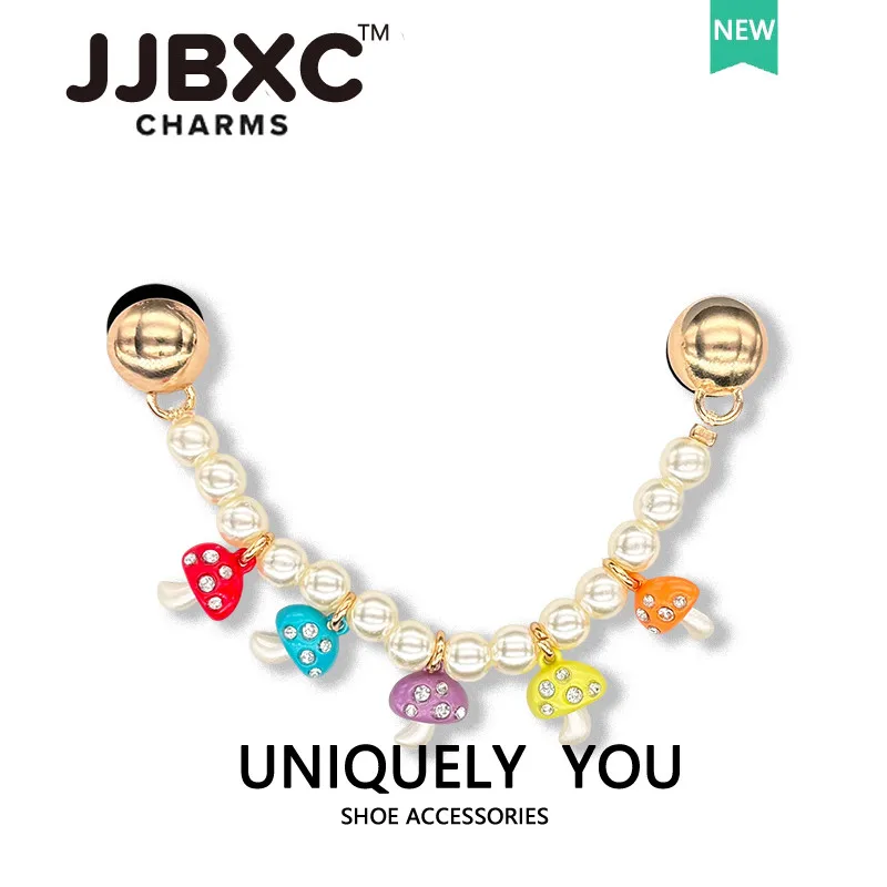 المعادن JJBXC سحر إبزيم حذاء إكسسوارات الأحذية المعدنية جوهرة سلسلة DIY الأزياء والأحذية الزينة