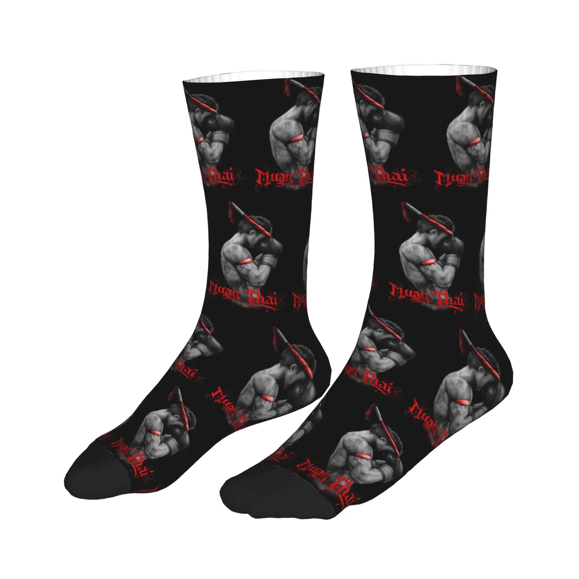 

Носки для всех сезонов: спортивные носки для бокса и тайского бокса, необычные носки средней длины для мужчин и женщин, подарок на день рождения