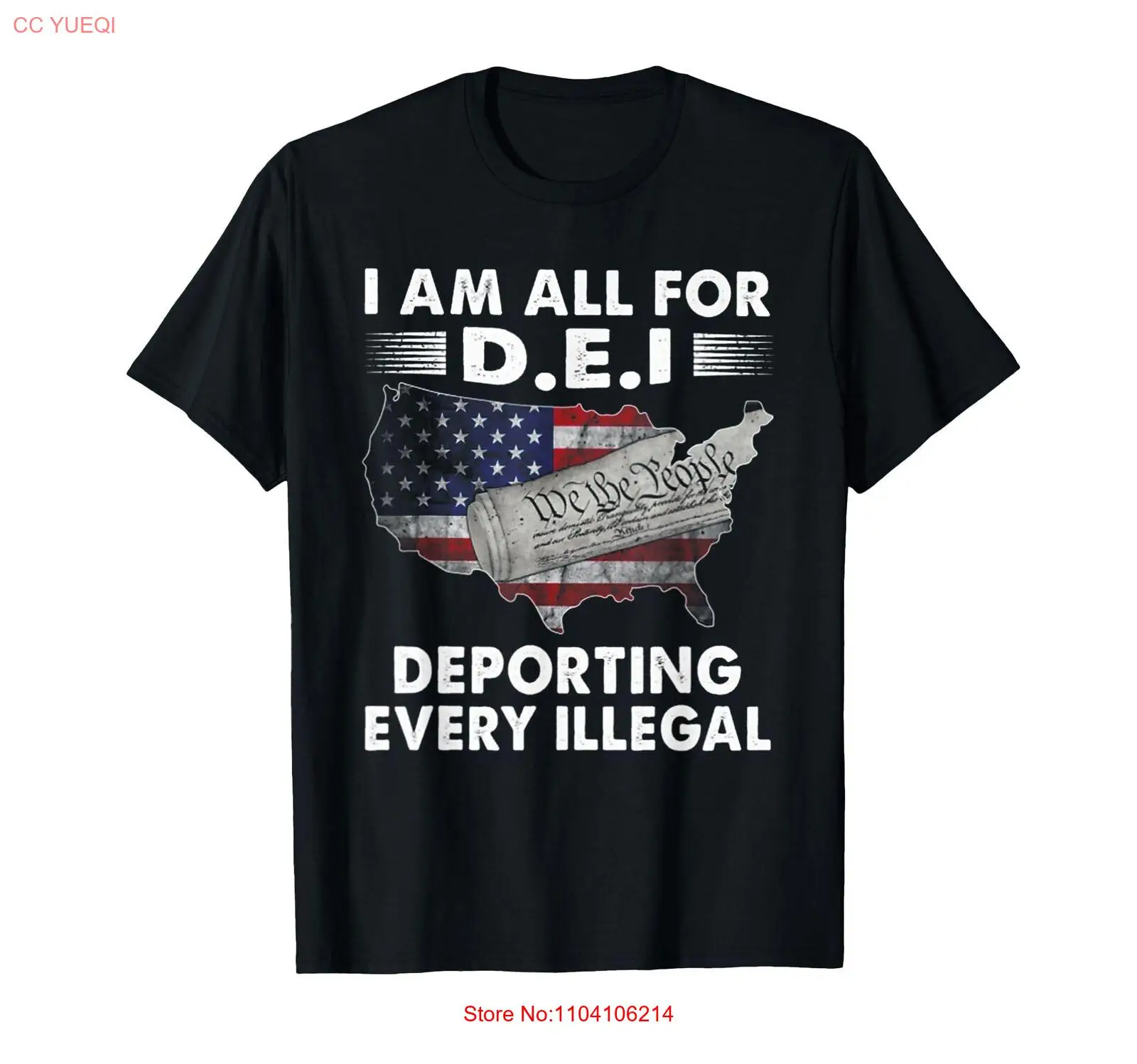 I Am All FOr D.E.I Deporting Every Illegal T-Shirt