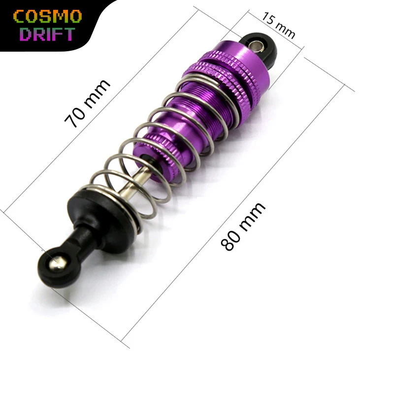 

Shock Absorbers Oil Pressure Aluminum Alloy WLtoys 144001 144010 LC Racing Compatible 1316 Replacement Parts For 1/10 RC Cars