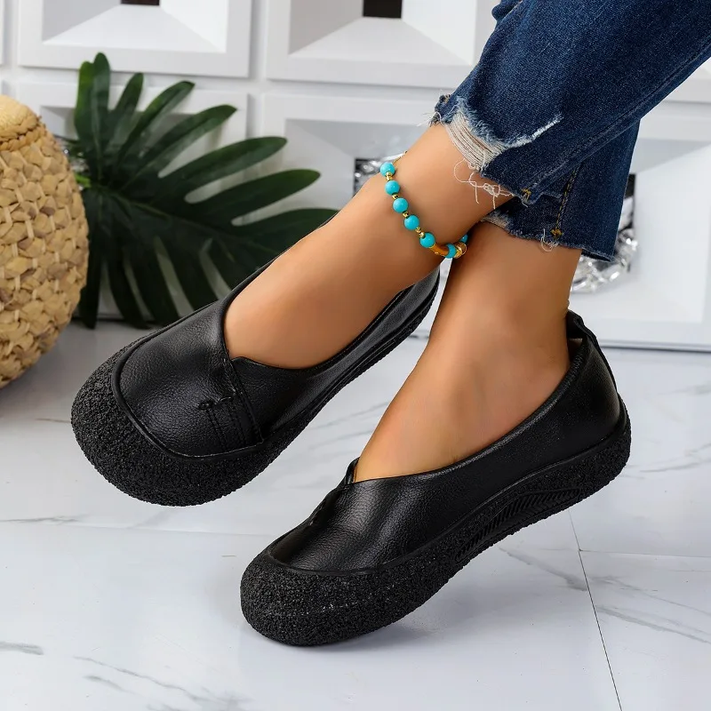 صيف جديد إمرأة أحذية مسطحة أحذية بدون كعب على الموضة ماركة الصنادل 2025 أحذية رياضية غير رسمية الاتجاه المشي دافئ الضحلة أحذية رياضية امرأة #2