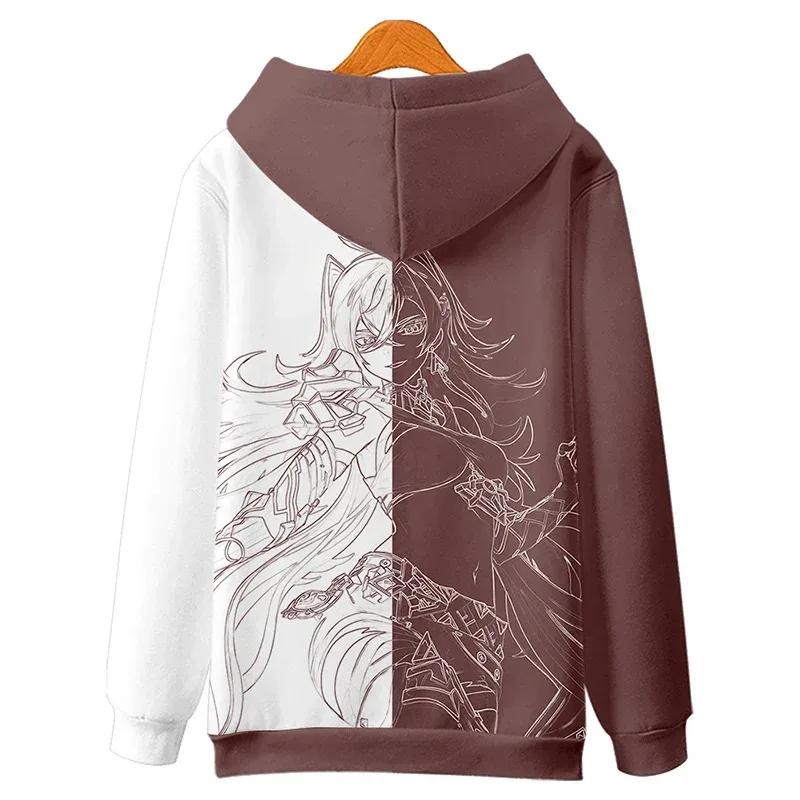 لعبة Genshin Impact Dehya هوديي Dehya أزياء تنكرية للجنسين ثلاثية الأبعاد مطبوعة على شكل جمجمة معطف أنيق لربيع الخريف