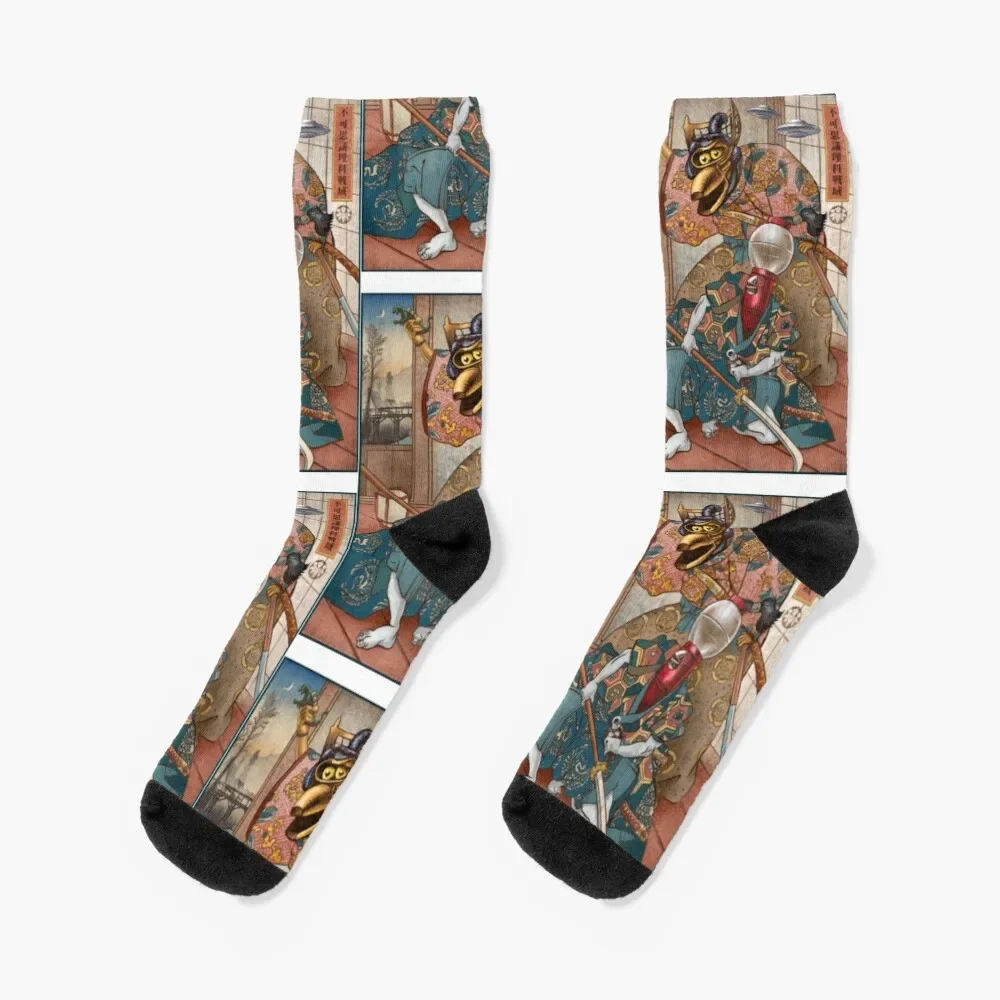 Mst3k , Mystery Science Kabuki Socks winter thermal happy Socks Ladies Men's