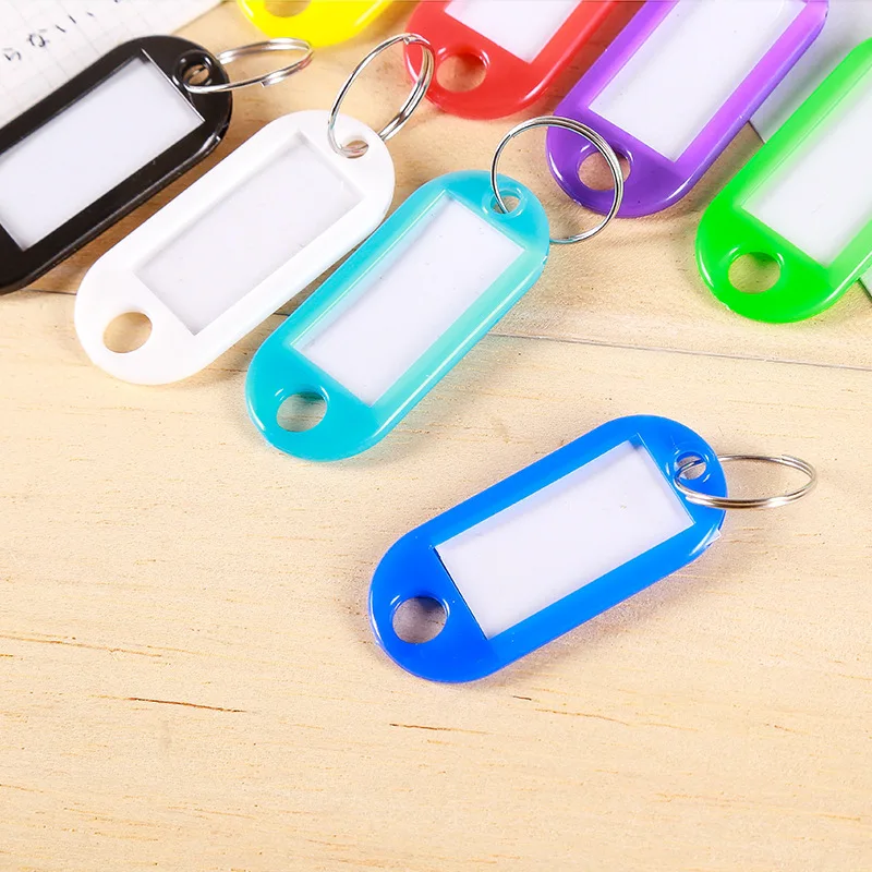 1PCS . Colored plastic key card number card classification card hotel key chain. Color random.