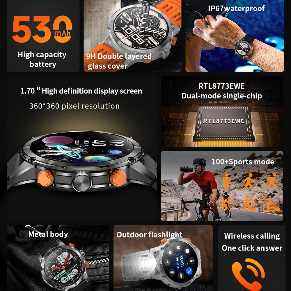 Smartwatch da Uomo con Funzion - Luxury Watch Makes recensione e prezzo