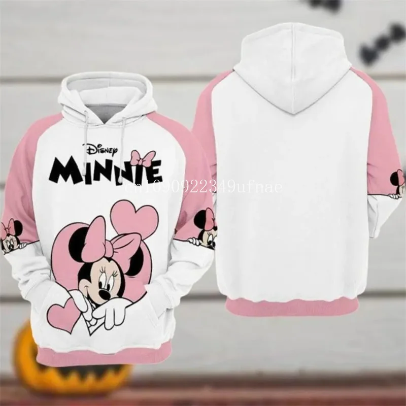 Mickey Mouse Boys Girls Hoodies Disney Men Women Hoodies 3D Printed Mickey Pullover Men Hoodies Minnie Women Clothing