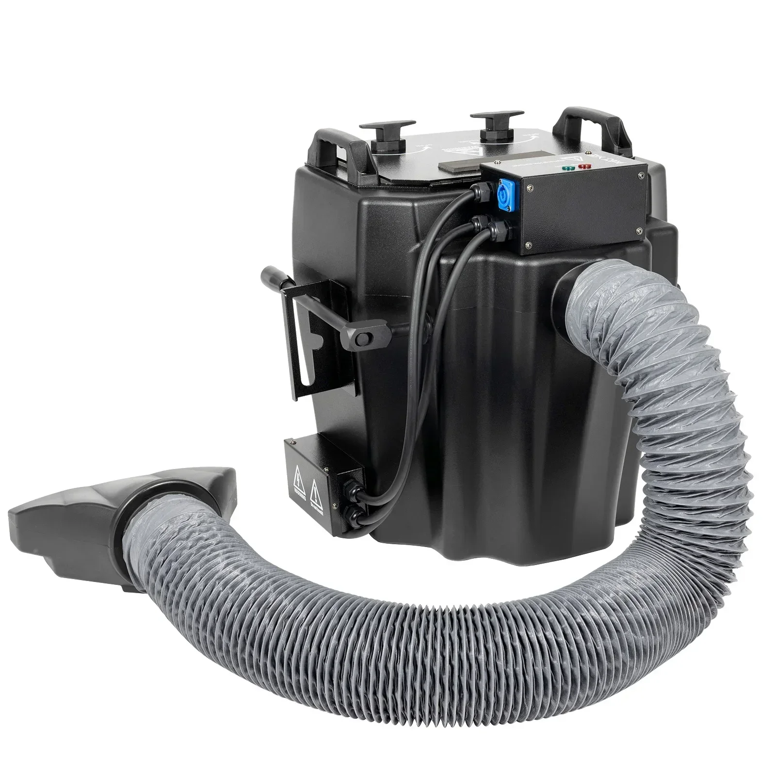 ماكينة ضباب الثلج الجاف بقدرة 4 كيلو وات من الفولاذ المقاوم للصدأ باللون الأسود، تغطية كبيرة بطول 2152 قدمًا، ذكاء لعروض المسرح الكبير #5