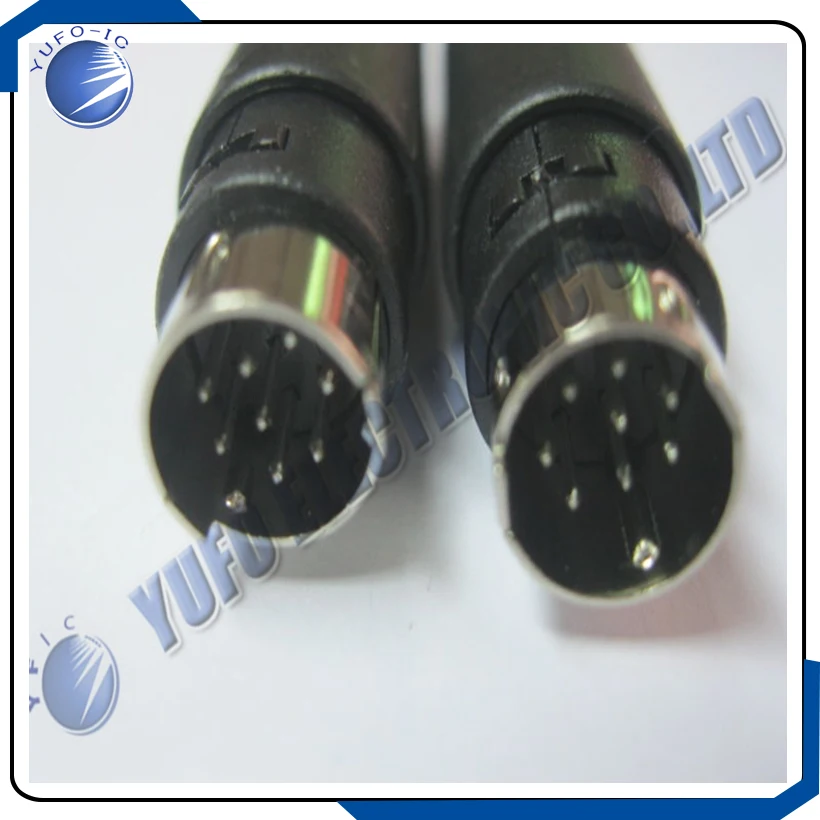 

Free Shipping One Lot 100 Pcs DIN Plug 8pin Connector 8 Pin Mini w/ Plastic Handle 8P Male
