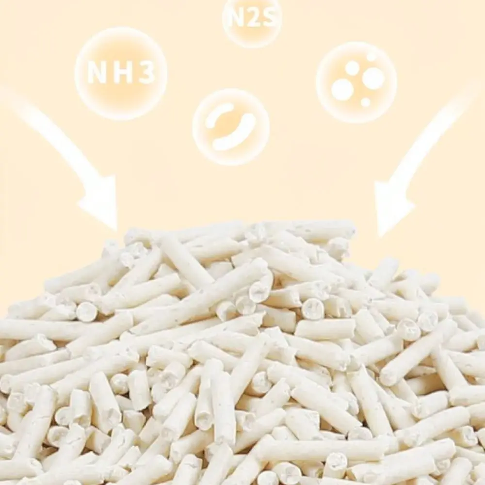 Natural Material Tofu Cat Litter Flushable Clumping Sand Odor Neutralizing Pellet For Hanshi Pet Toilet Sanitation