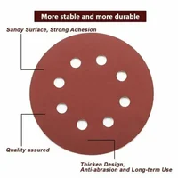 125mm Sandpaper Woodworking Metal Grinding Disc Abrasive Polishing Tool 40 100 1000 2000 Grit Sanding Discs Tools 8 Holes 5