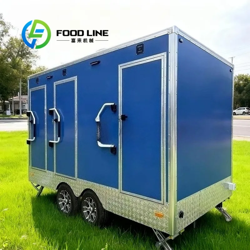 New Luxury Mobile WC Trailer with Shower Portable Luxury Toilet for Adults Wholesale Product for Sale