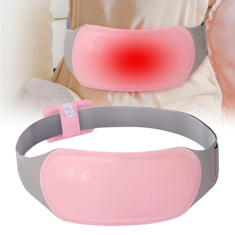 Washable Menstrual Heating Pad Electric Warm Lady Reduce Menstrual Stomachache Waist Pain Hot Compress 6 Modes Massager Protable