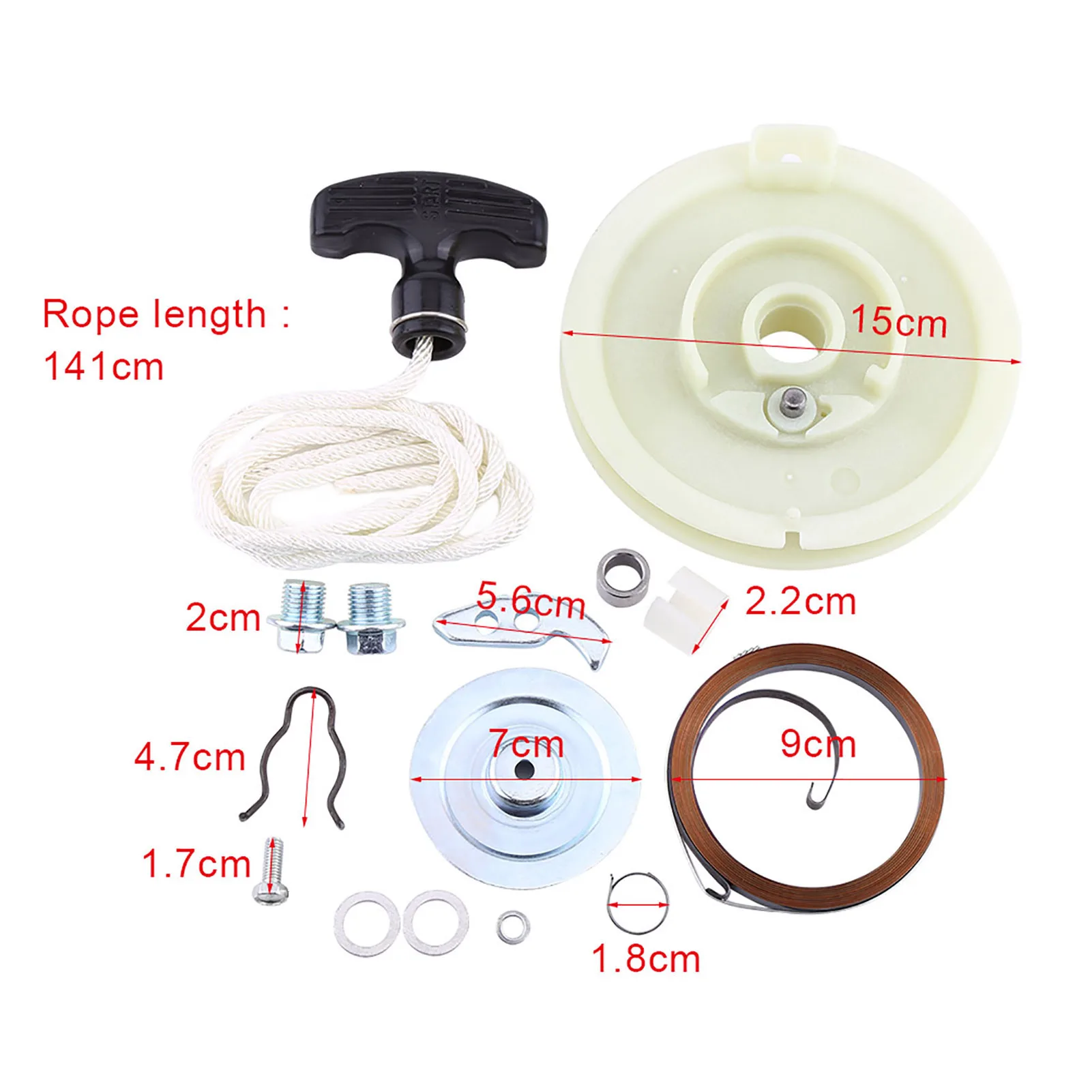 Pull Recoil Starter ATV Recoil Pull Starter Start Repair Rebuild Kit For Polaris Sportsman 500 1996‑2011