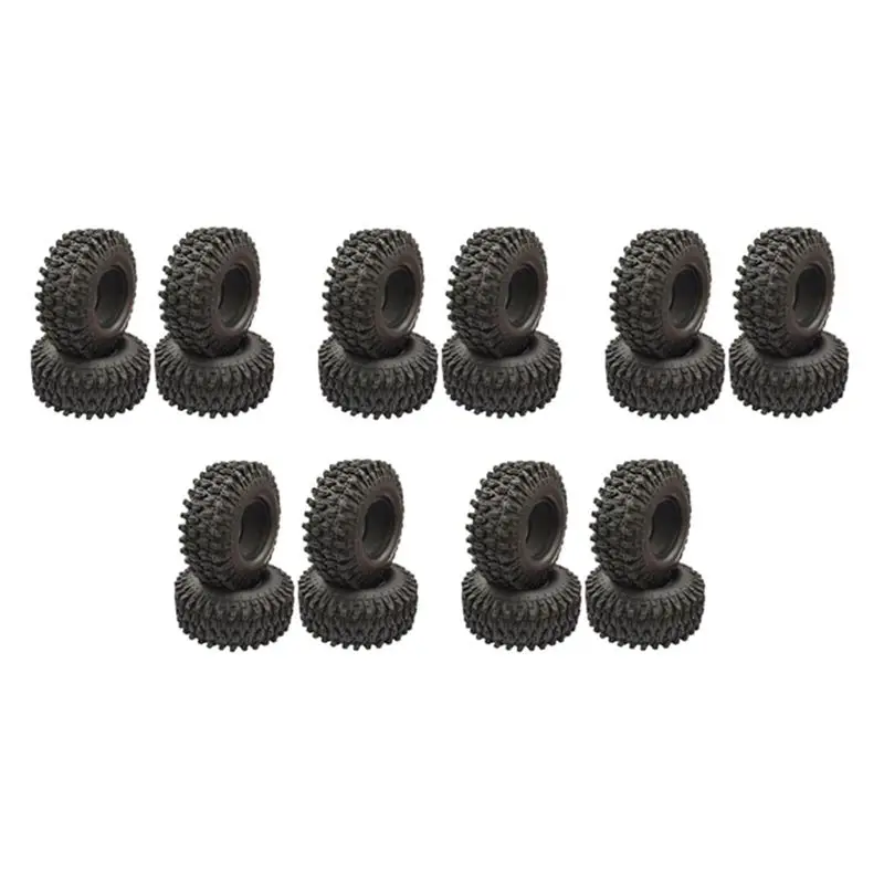 

WOTT-20PCS 1.9 Inch Rubber Tyre 1.9 Wheel Tires 108X40MM For 1/10 RC Crawler Traxxas TRX4 Axial SCX10 90046 AXI03007