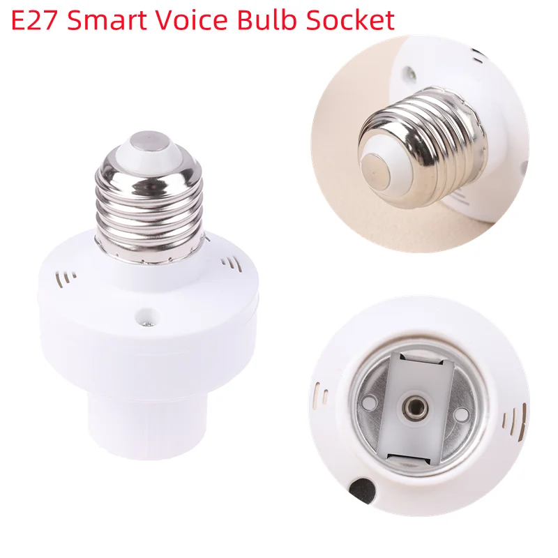 NEW Smart Offline Voice Light Bulb Socket E27 Smart Bulb Socket Holder Wireless ON/Off Switch