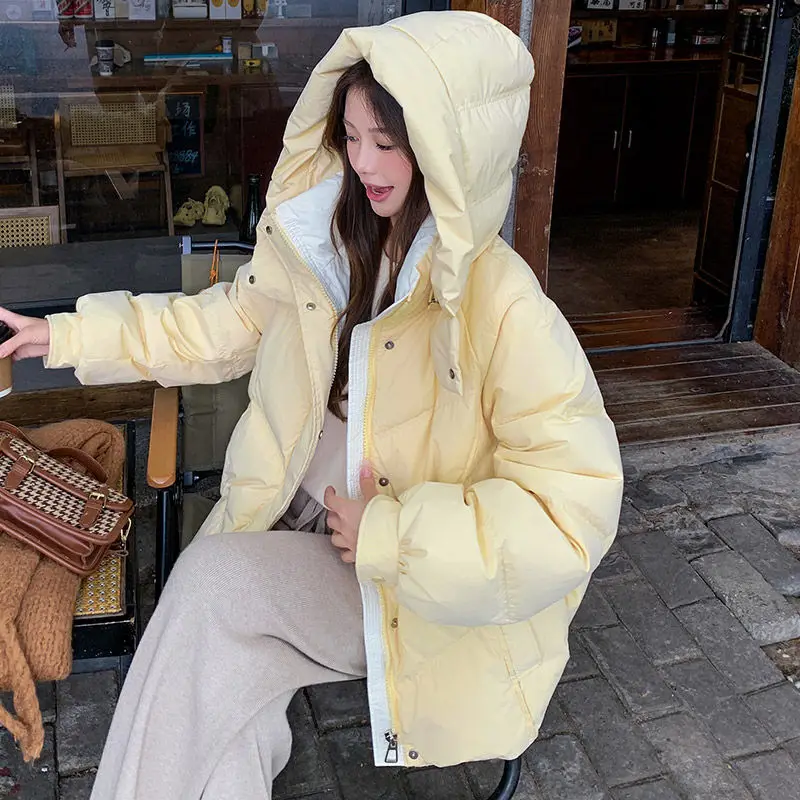 Women's Clothing Short Style Cotton Coat Winter New Style Loose Fit Thickened Petite Cotton Jacket Bread Coat Cold Protection