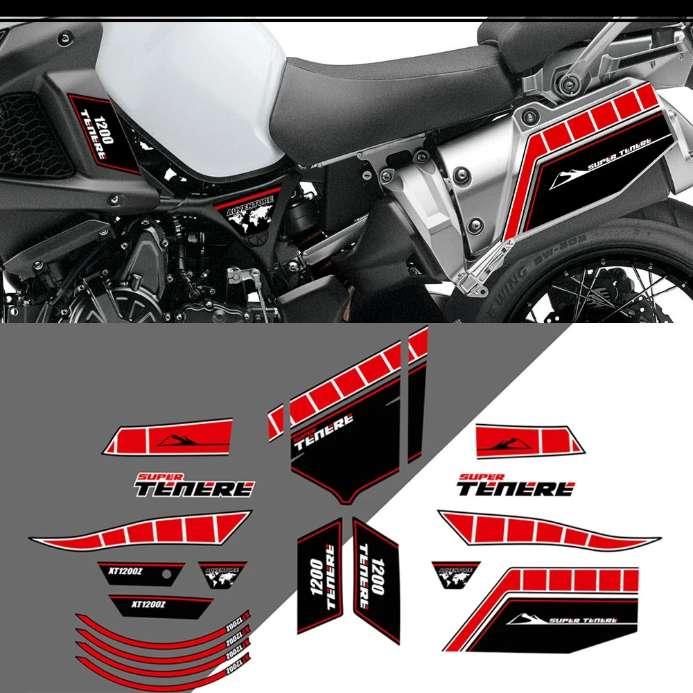 2010 2011 2012 2013 For YAMAHA SUPER TENERE XT1200Z Trunk Luggage Tank Pad Protection Stickers XT 1200 Z WORLD CROSSER Kit