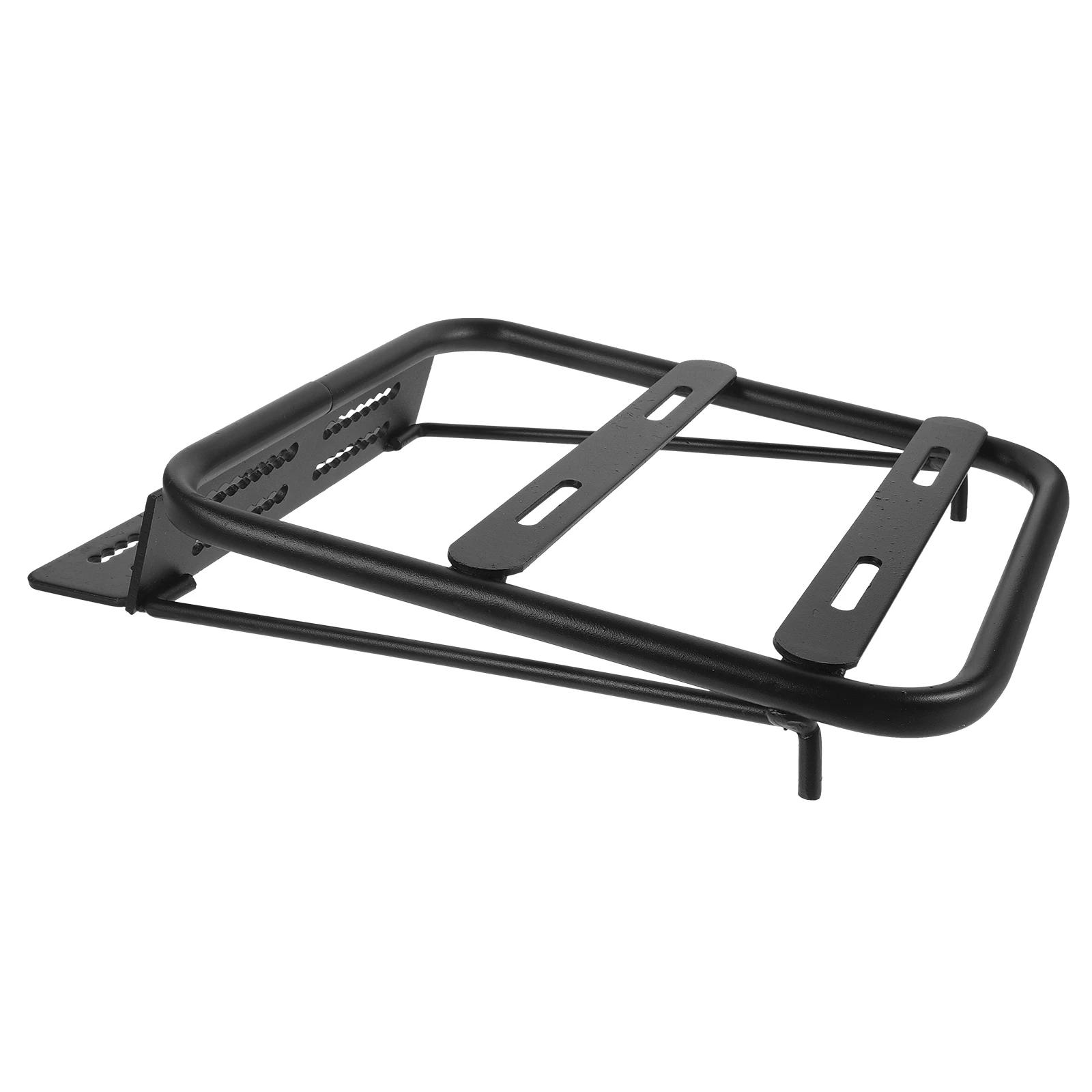 

Aluminum Alloy Motorbike Accessories Strong Rear Storage Shelf Easy Installation Black Cargo Rack