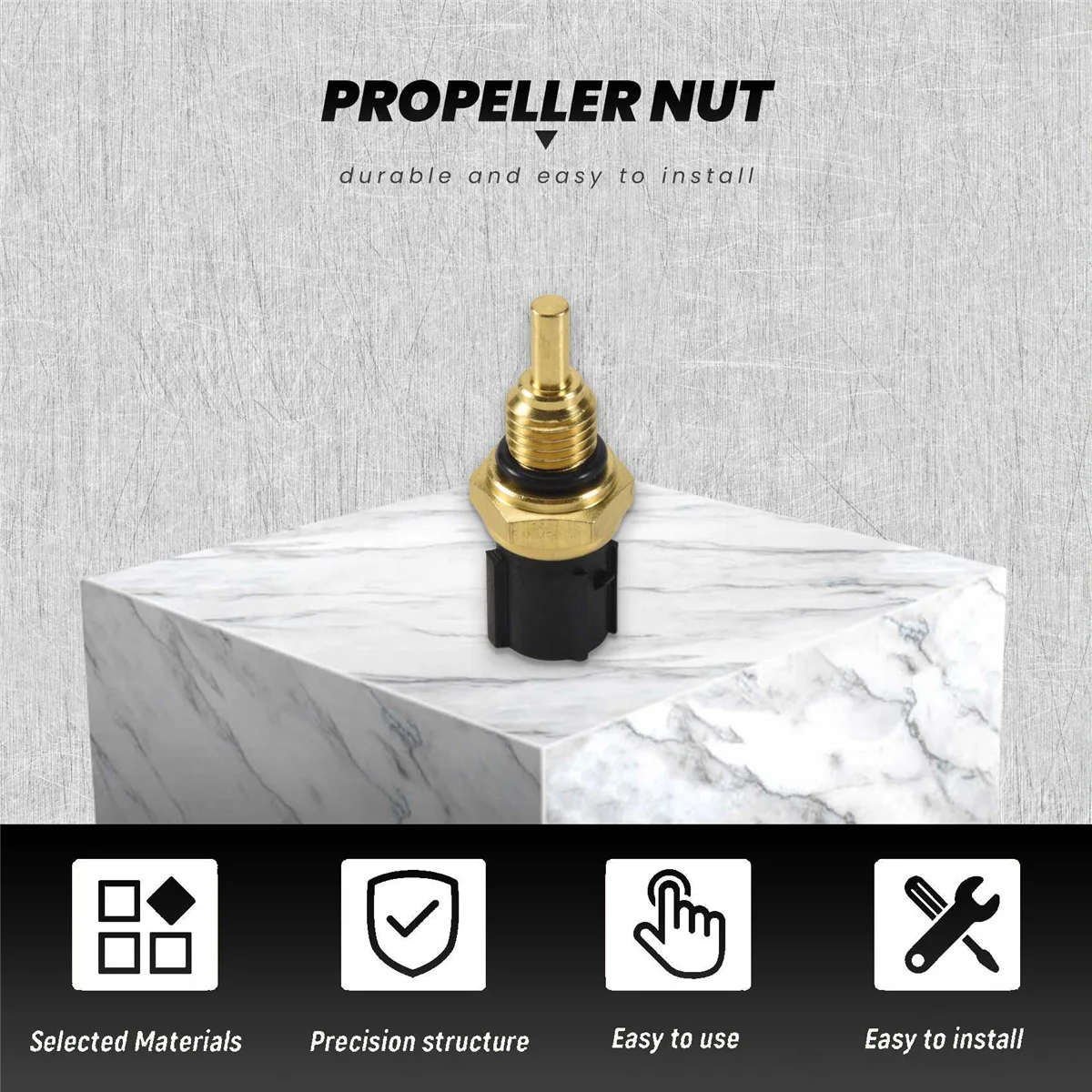New Propeller Prop Nut Fit for Outboard 4HP 5HP Motor 647-45616-01
