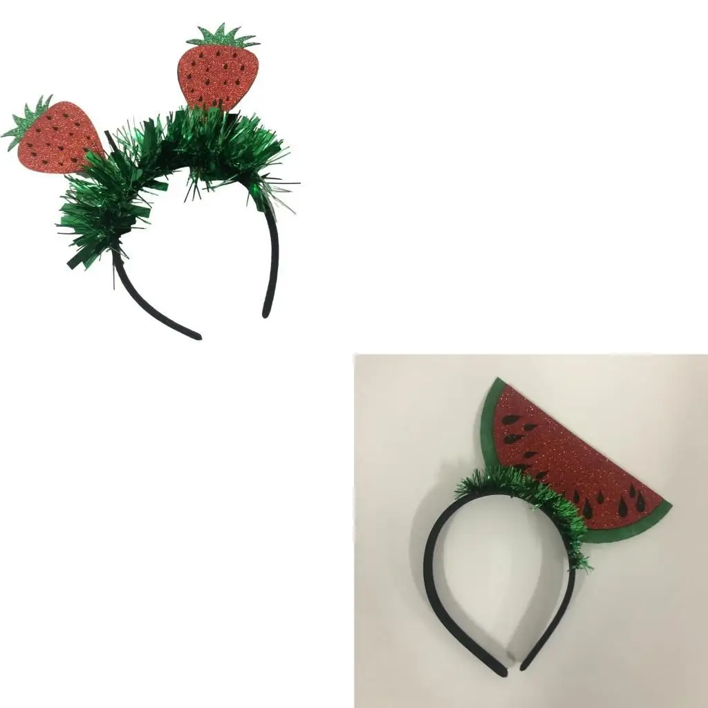 ชุดรูปแบบผลไม้เขตร้อน Halloween Hairhoop สำหรับปาร์ตี้ฤดูร้อนและวันหยุด Y166