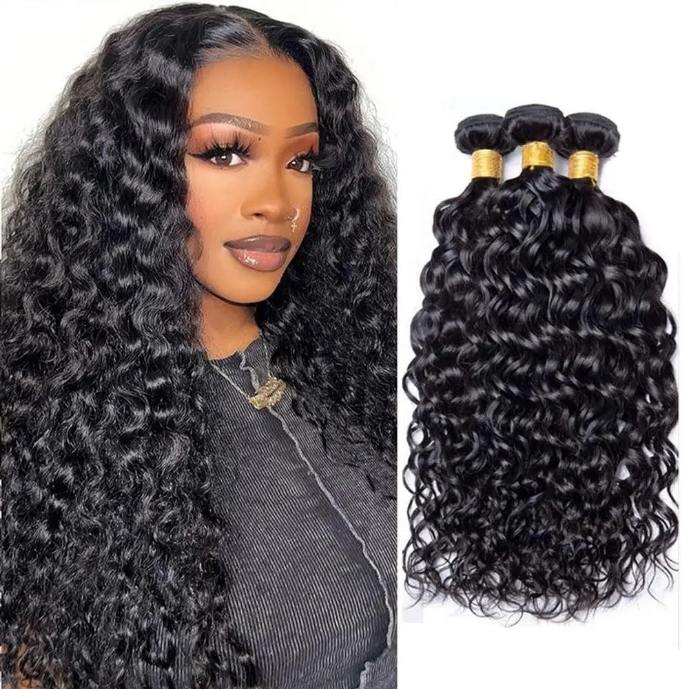 curly-bundles-human-hair-10-30-inches-no-shedding-1-3-4-pc-washable-and-reusable-natural-black-for-women