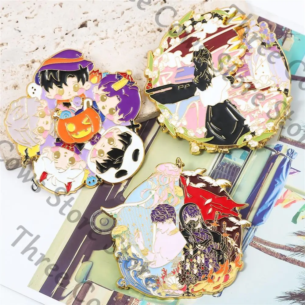 Anime amour et espace profond Rafayel Zayne Xavier Sylus Caleb Cosplay accessoires rotatifs broche correspondant broche Badge revers mascotte cadeau