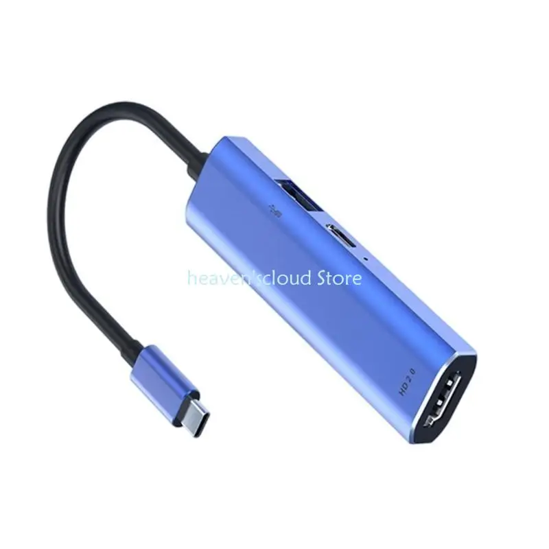 

Y88B Многопорт USB C Hubs Splitter Aluminum Shell Better Heat Dissipation USB3.0 Hubs для рабочих путешествий развлекательных