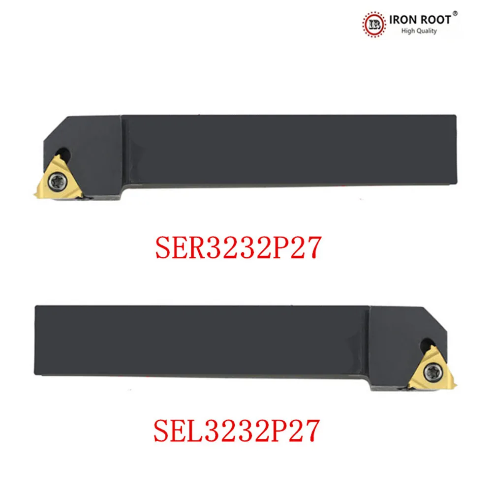 IRON ROOT SER2525M27,SER3232P27,SEL2525M27,SEL3232P27,CNC Lathe Tool Threading   Holder For 11ER,11IR  Carbide Insert