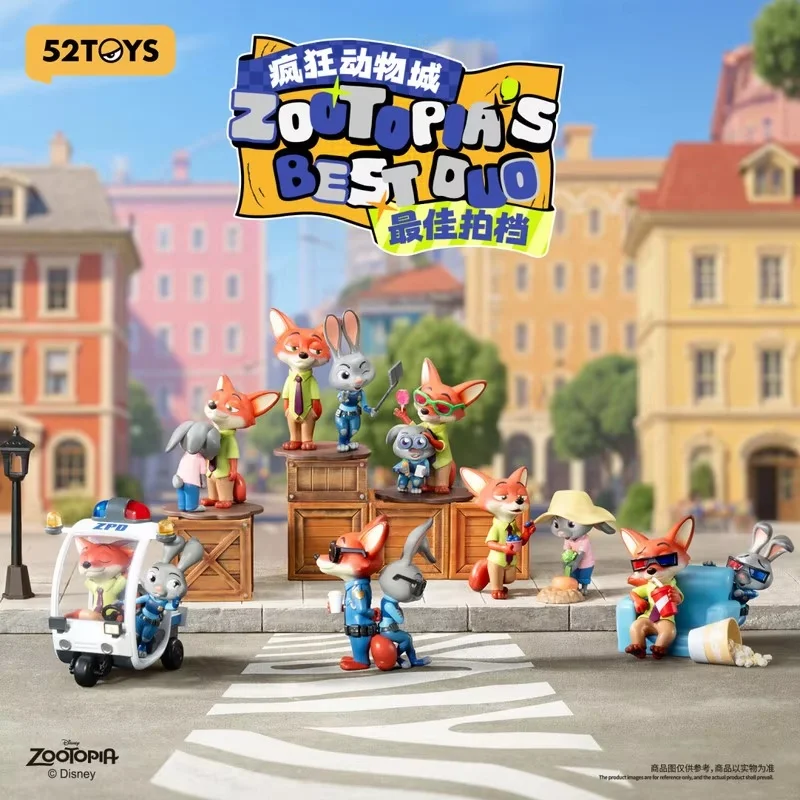 جديد حقيقي 52 لعب Zootopia أفضل شركاء سلسلة صندوق أعمى العصرية لعبة لطيفة سطح المكتب زخرفة الديكور جمع هدية عيد ميلاد #3