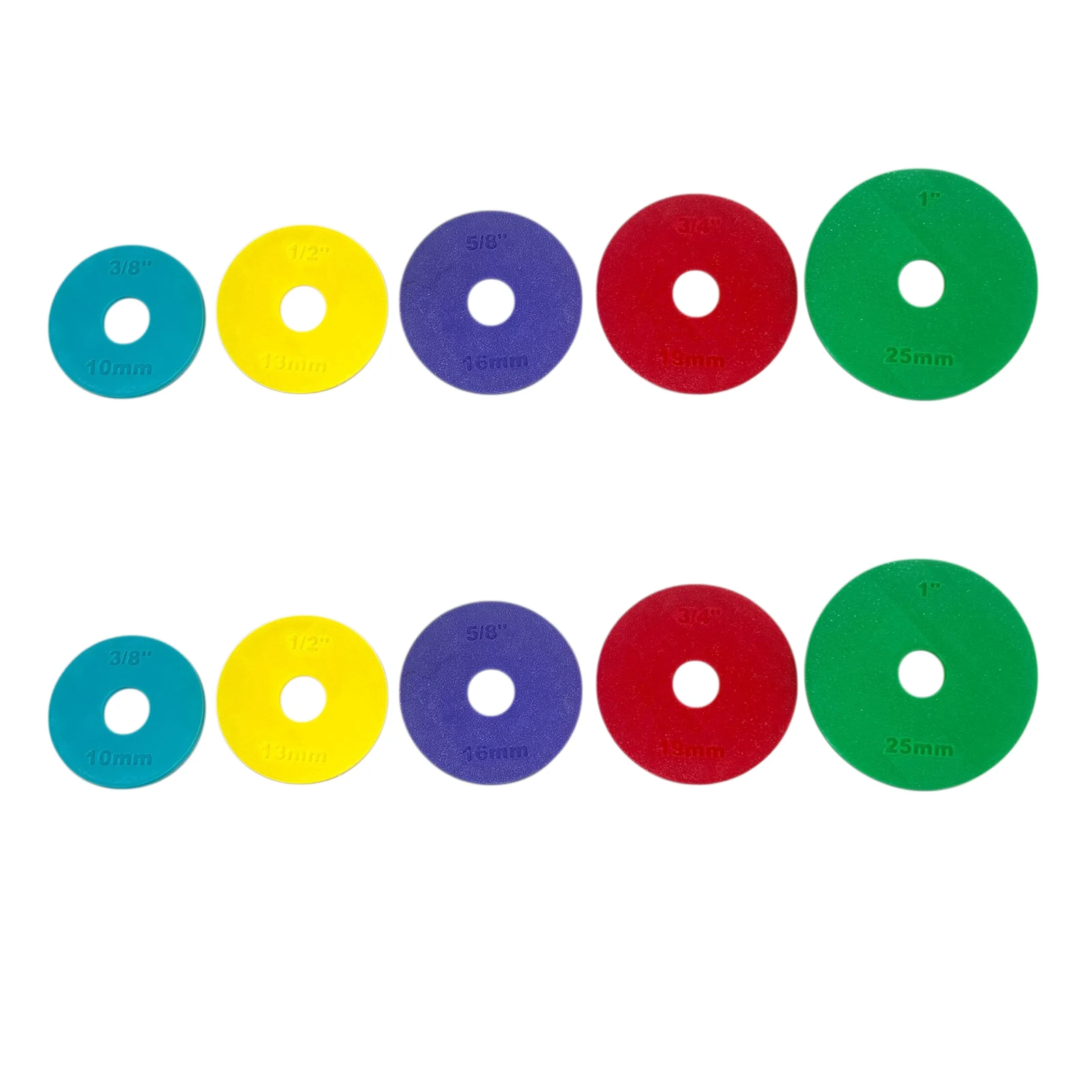 Rolling Pin Guide Rings 4PCS Thickness Spacer Bands Adjustable Dough Rings Color Coded Baking Tool Set Metric Imperial