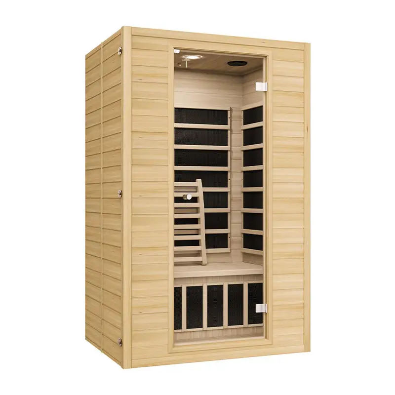 Modern Far Infrared Sauna Room Indoor Wooden Hemlock Sauna For 3 Person Using