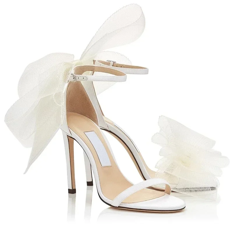 Summer New Women\'s Pionted Toe Heeled Shoes New Fashion Thin Heel Ankle Strap Sandals for Women Dress Party High Heel Shoes