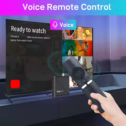 Android 24 Smart TV Box 16GB 256GB TX60 PRO Set Top Box 14K 2.4G/5G Dual WiFi Android Box with Remote Video 4K Set Top Box