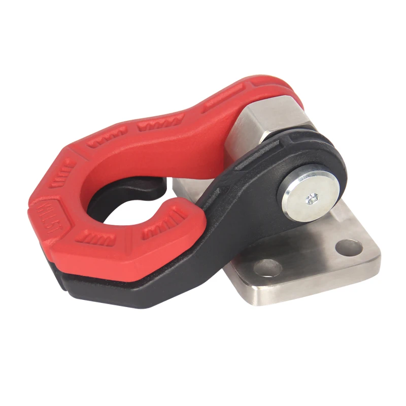 Front rear Tow Hook D Ring Shackle 85*45mm base Kit Heavy Duty Steel Trailer hitch Off road modification accessories